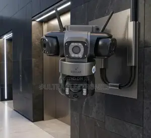 Security Camera Stellar Solar-Powered, 4-Lens Featuring PTZ