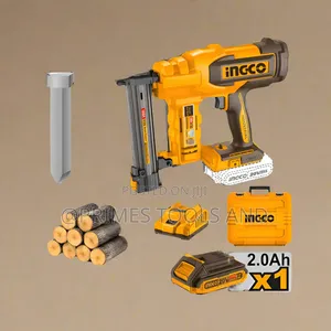 Ingco 20v Cordless Brad Nailer Stapler Kit – Battery