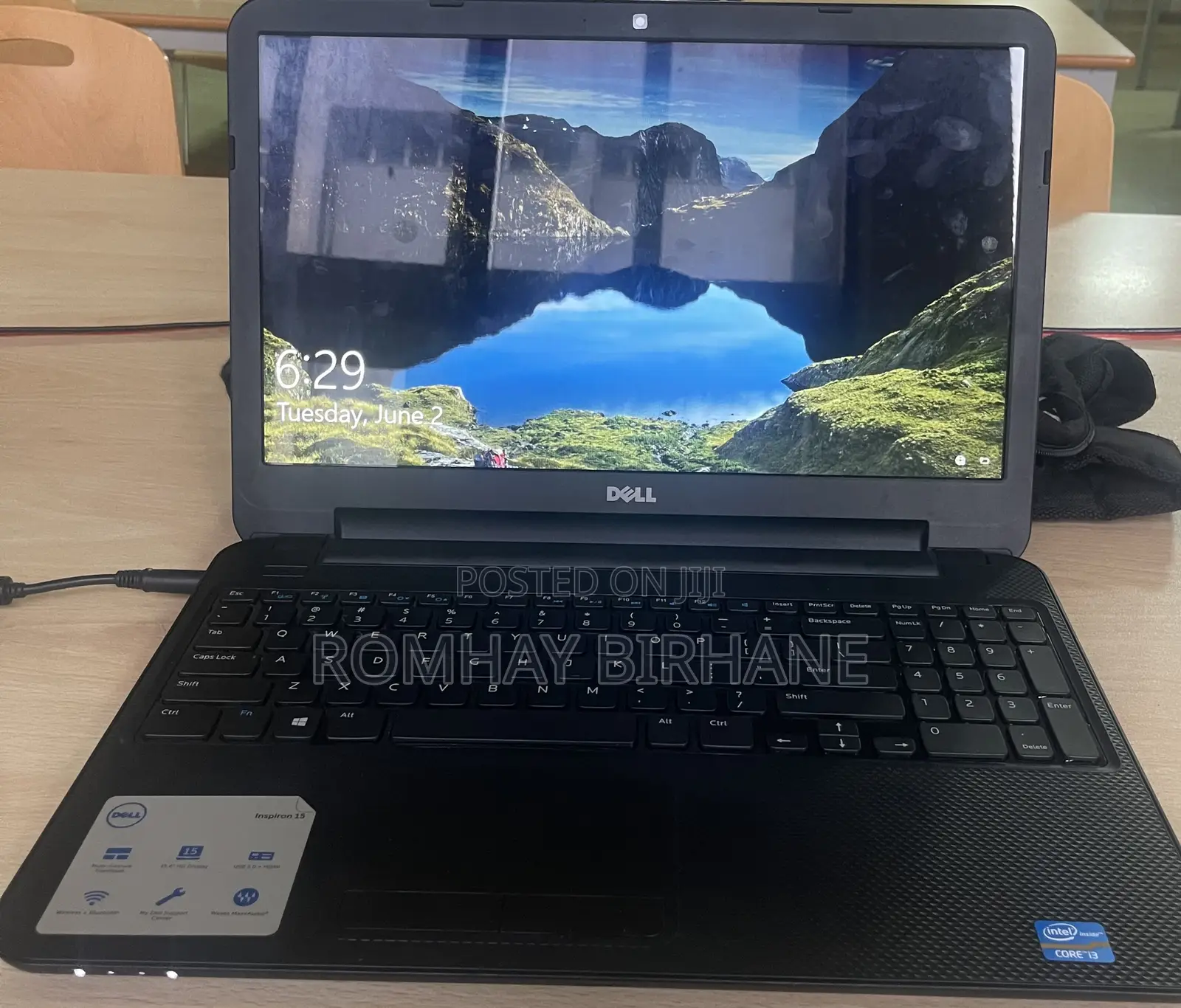New Laptop Dell Inspiron 15 6GB Intel Core i3 HDD 500GB