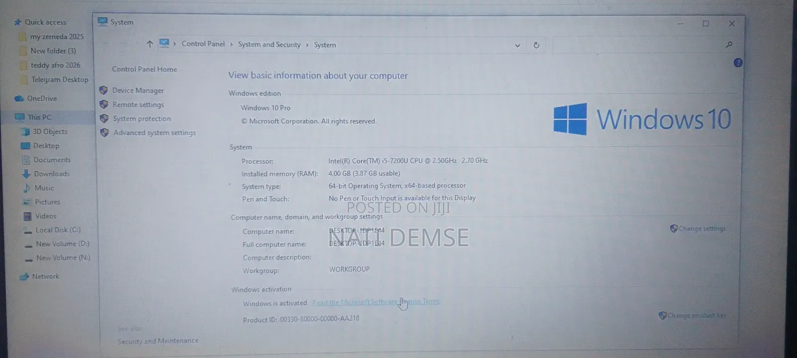 Laptop Dell Vostro 15 3568 4GB Intel Core i5 HDD 1T