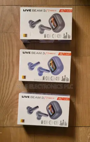 JBL Live Beam 3 True Wireless Noise-Cancelling Closed-Stick Earbuds