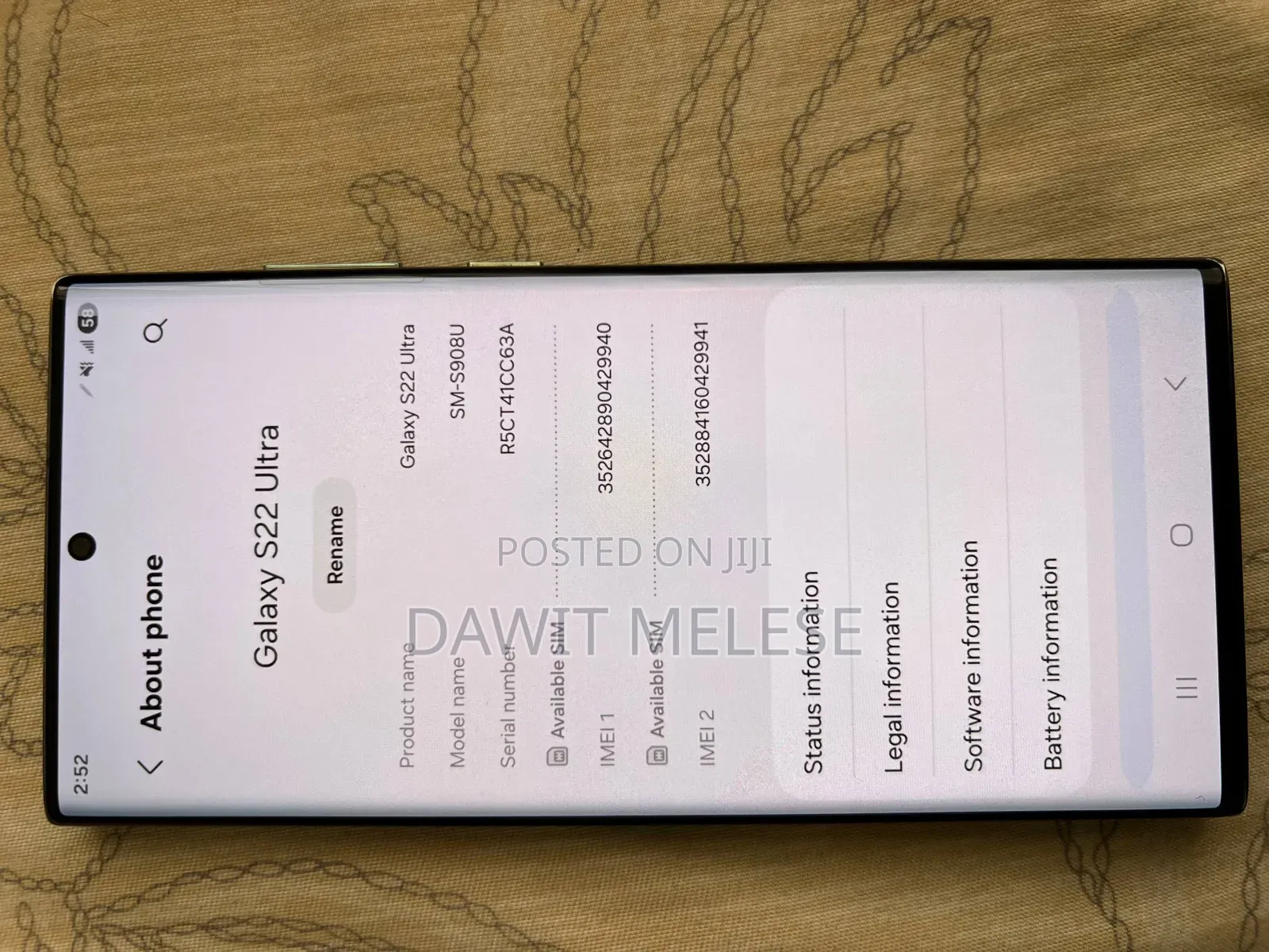 Samsung Galaxy S22 Ultra 512 GB Green