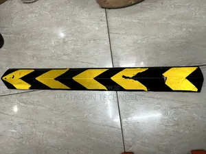 Black-and-yellow Chevron Impact Guard Or Corner Protector,