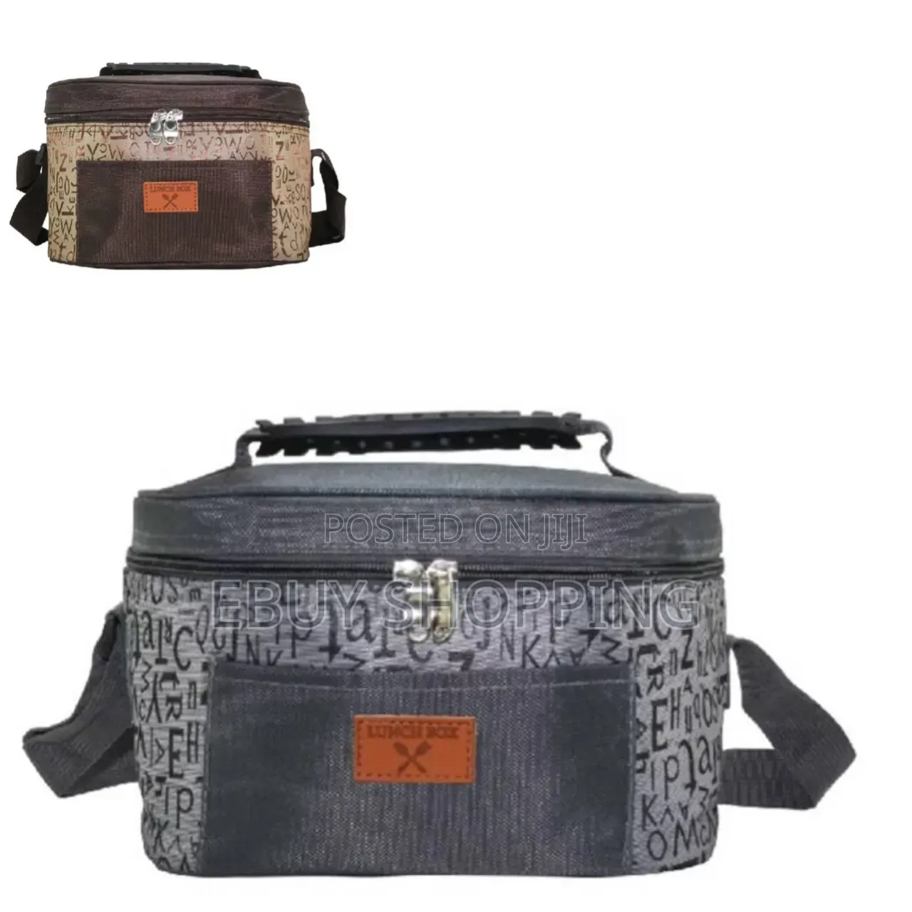 Abstract Character Pattern Lunch Box Bag