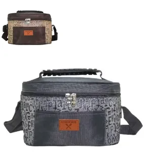 Abstract Character Pattern Lunch Box Bag