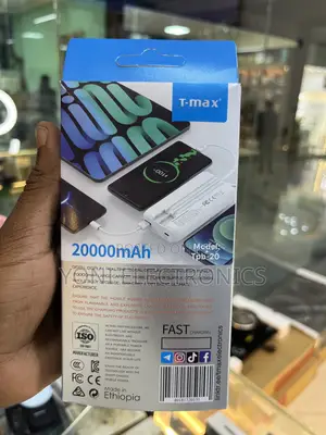 T-Max TPB-20 20000mah Fast Charging Power Bank | 22.5w