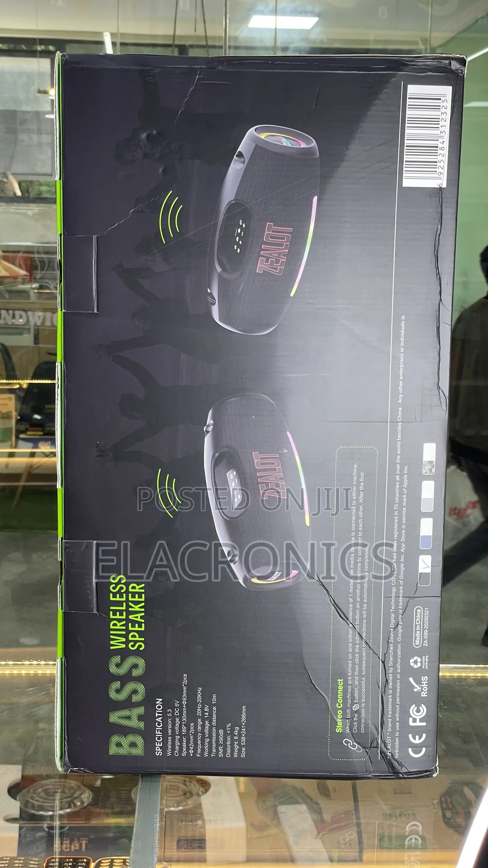 Jpass Wireless Speaker (Bluetooth Speaker) Zealot S89 Heavy Subwoofer