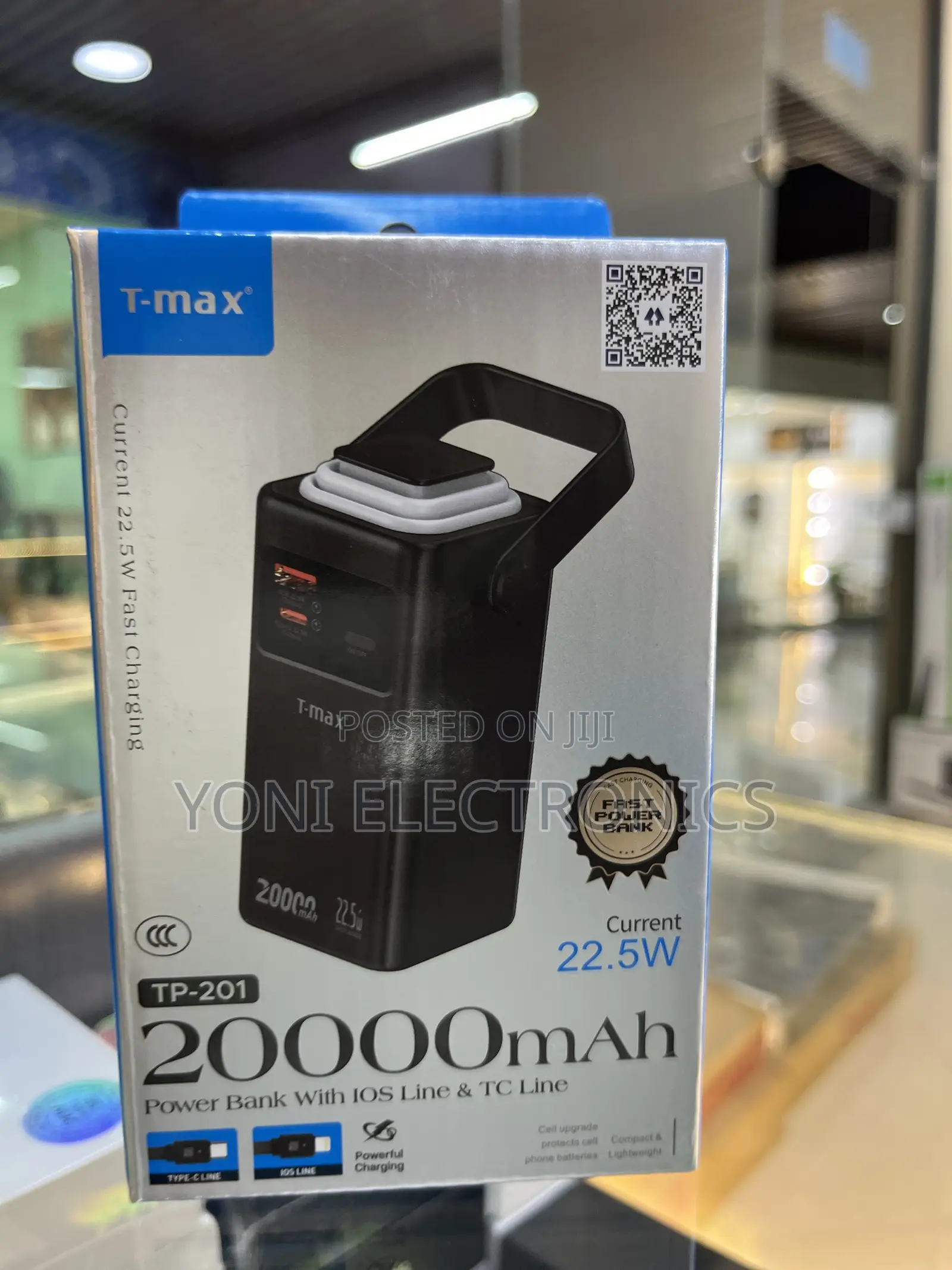 T-Max Tp-201 20000mah Portable Power Bank | 22.5w