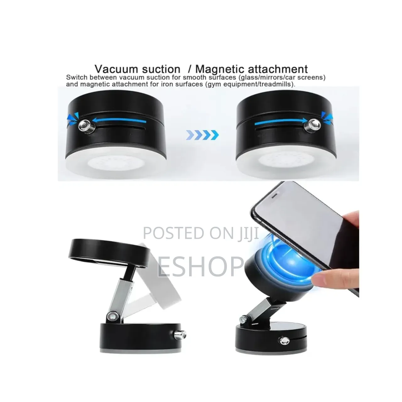 One-Second Install Phone Mount With Super Grip Technology
