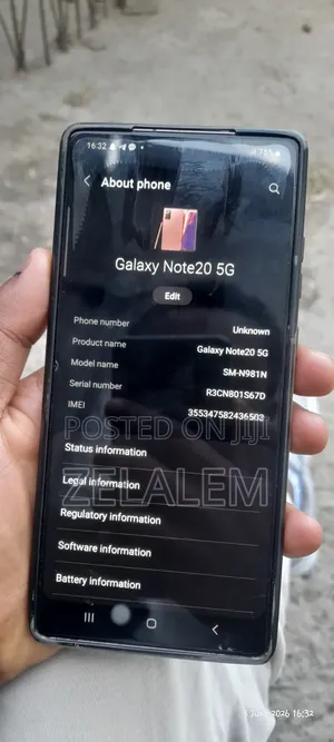 New Samsung Galaxy Note 20 5G 256 GB Rose Gold