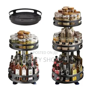 360° Rotating Stainless Steel Storage Rack