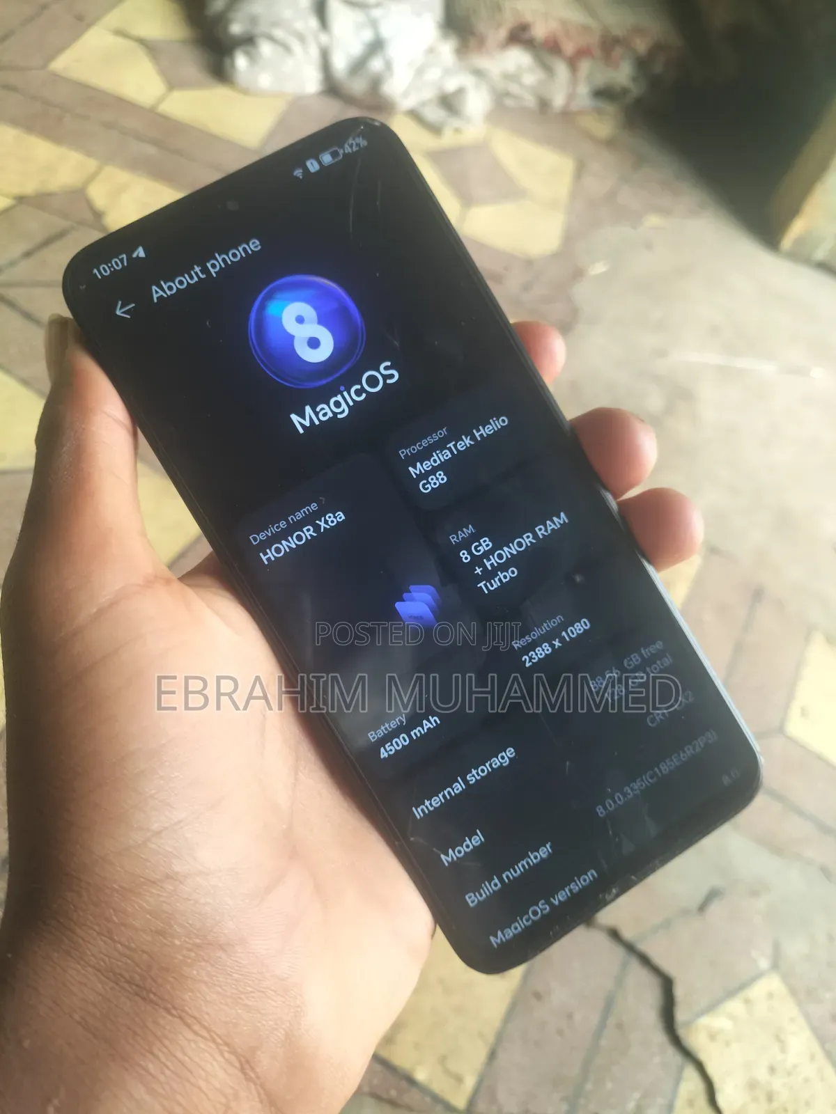 Honor X8a 128 GB Black