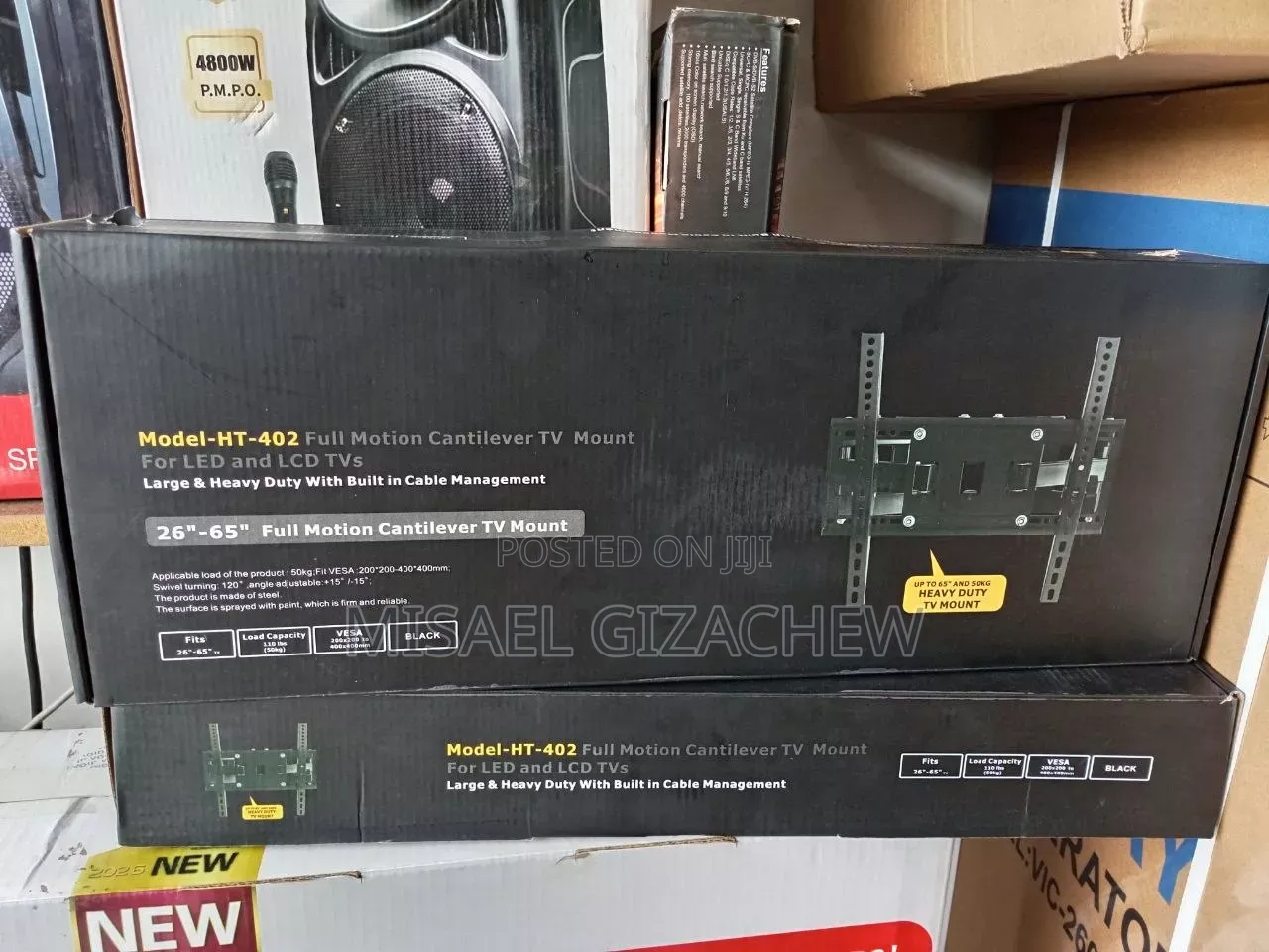 Flaxible Tv Wall Mount /ተጣጣፊ የቲቪ መስቀያ for 32-75