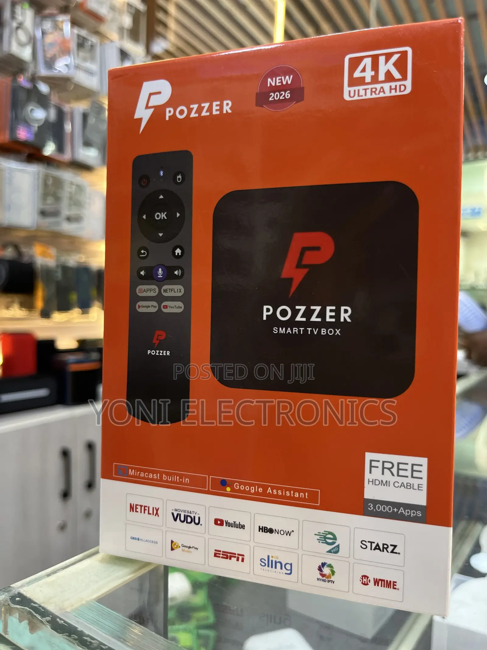 Pozzer Ultra Hd Smart Tv Box Retail Packaging
