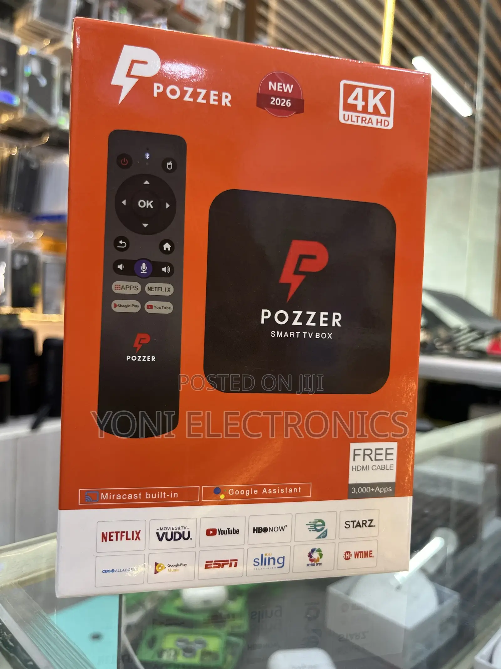 Pozzer Ultra Hd Smart Tv Box Retail Packaging