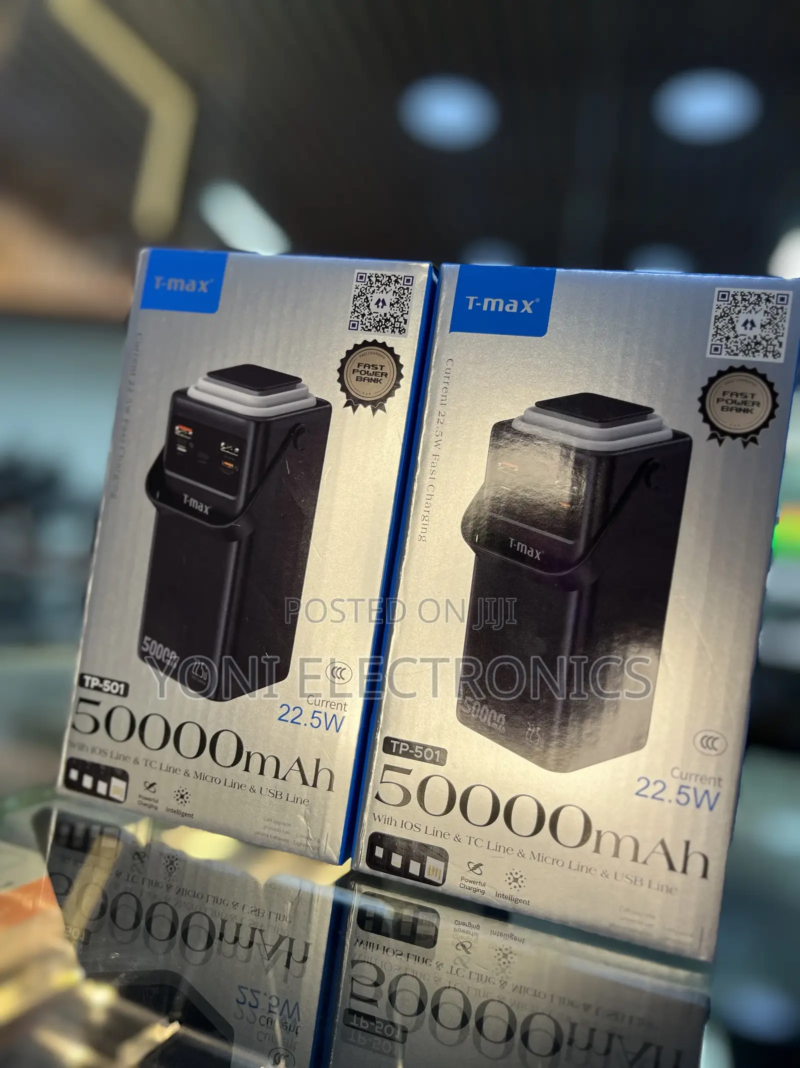 Max Tp-501 50000mah Fast Charging Power Bank Box