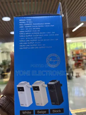 Max Tp-501 50000mah Fast Charging Power Bank Box