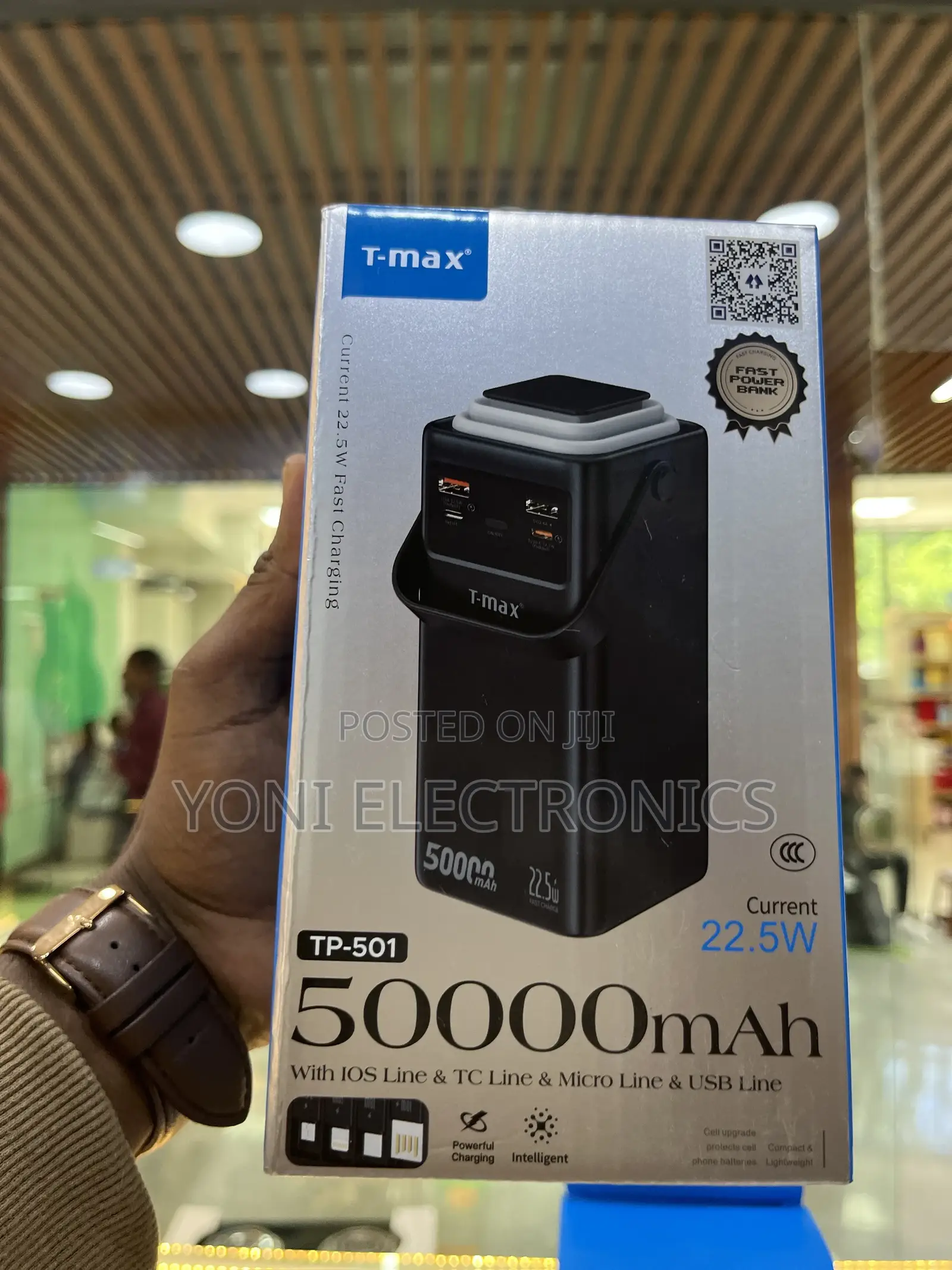 Max Tp-501 50000mah Fast Charging Power Bank Box