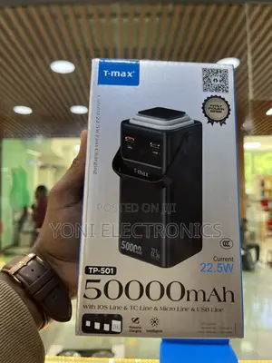 Max Tp-501 50000mah Fast Charging Power Bank Box