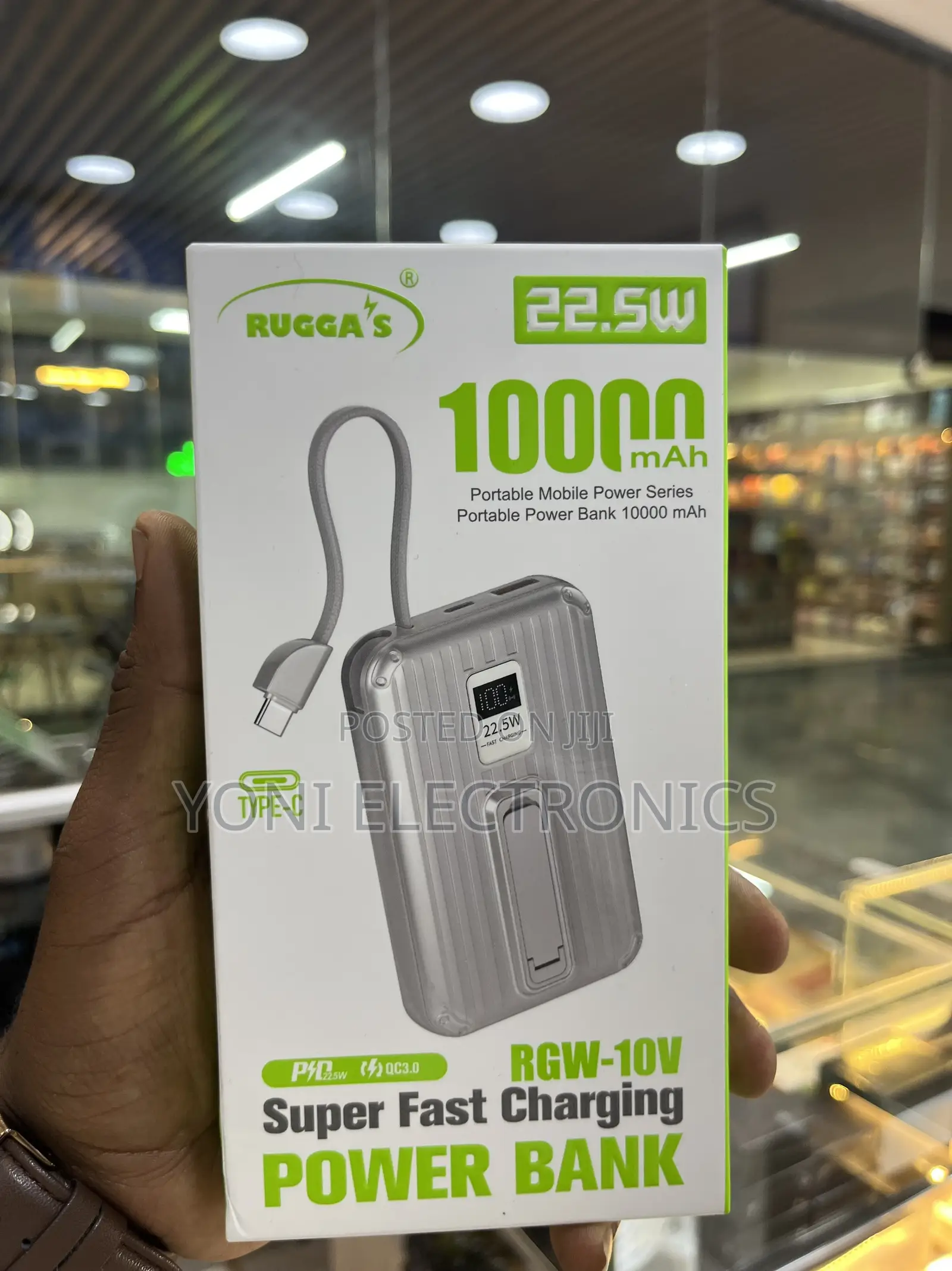 Rugga's 10000mah Super Fast Charging Power Bank Bo