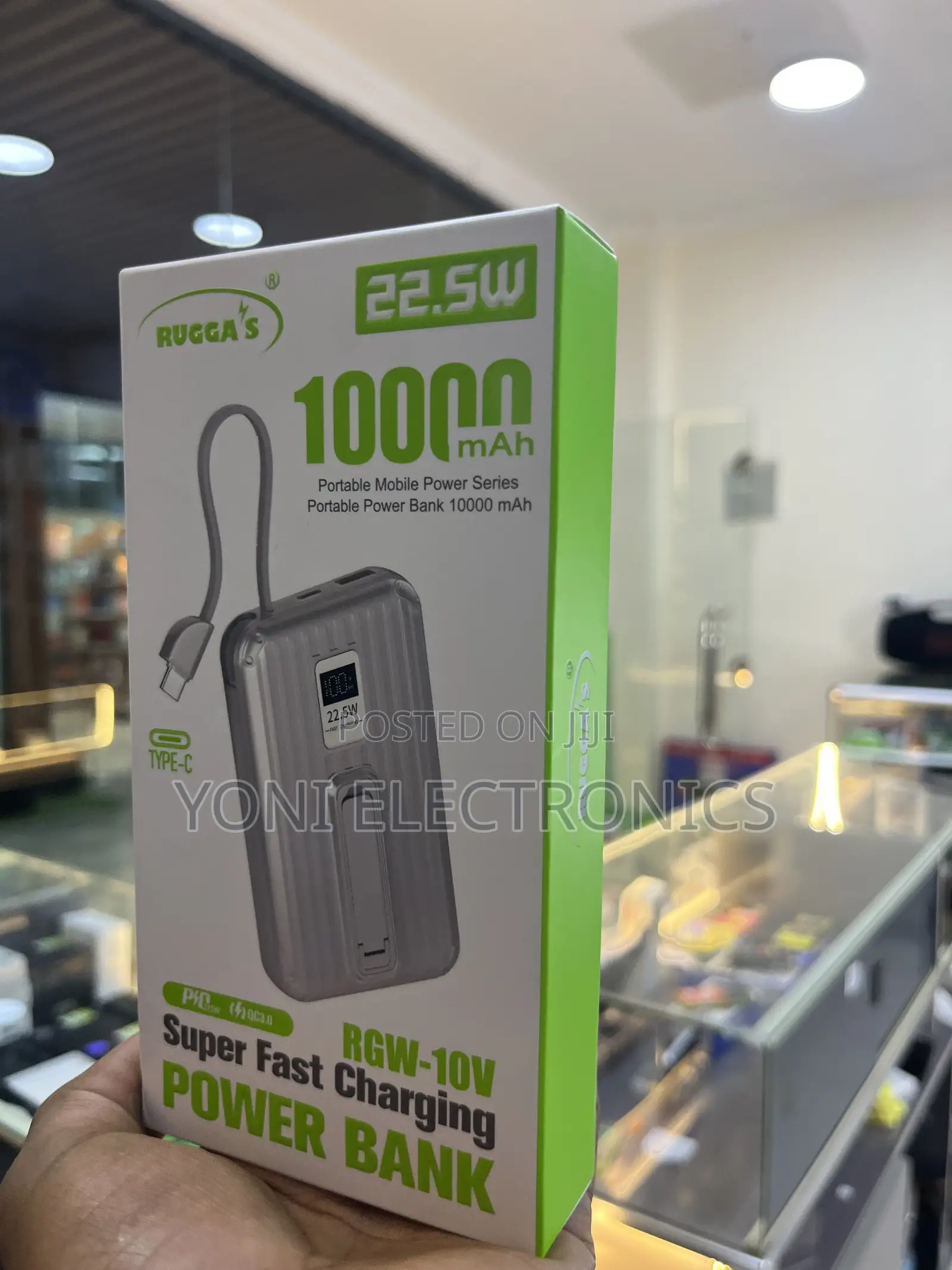 Rugga's 10000mah Super Fast Charging Power Bank Bo