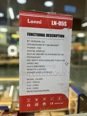 Lonni Ln-05s Portable Speaker Retail Box