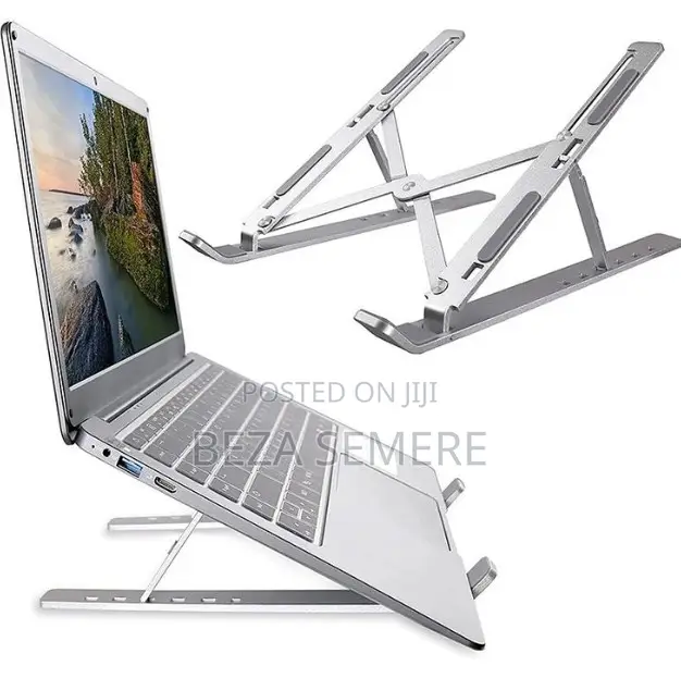 Aluminum Laptop Holder, 8 Levels Black