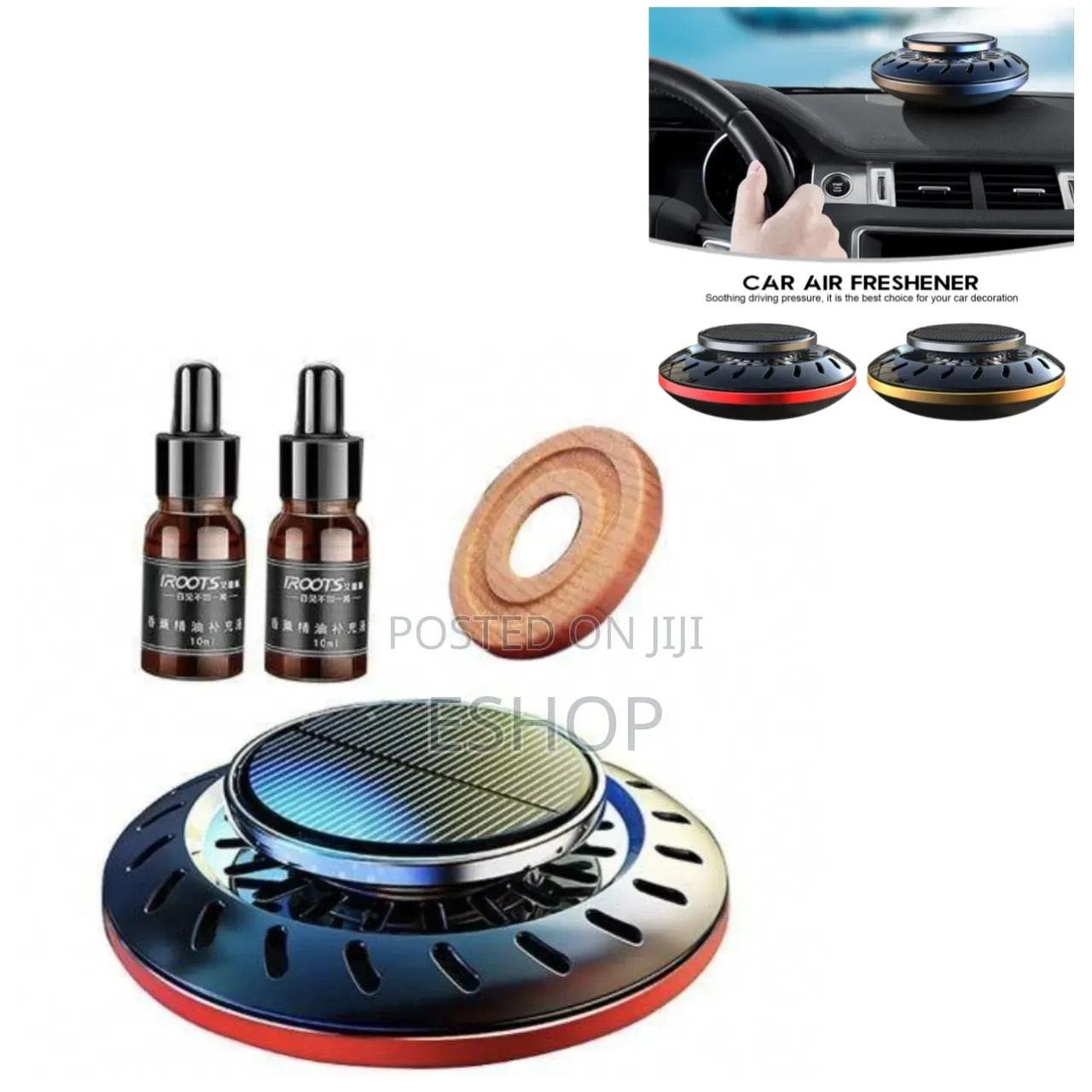 Vortex Solar Humidifier – Decorative Air Freshener for Car Dashboard