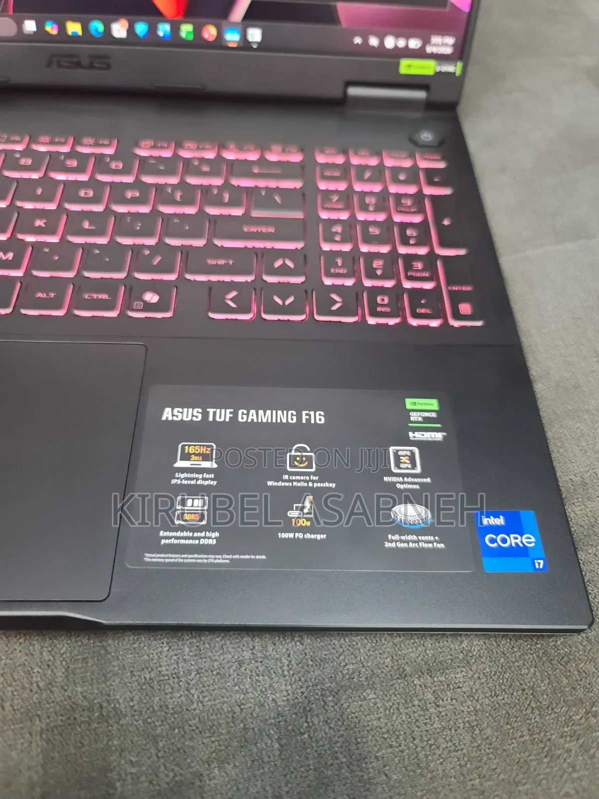 New Laptop Asus TUF Gaming F16 32GB Intel Core i7 SSD 1T