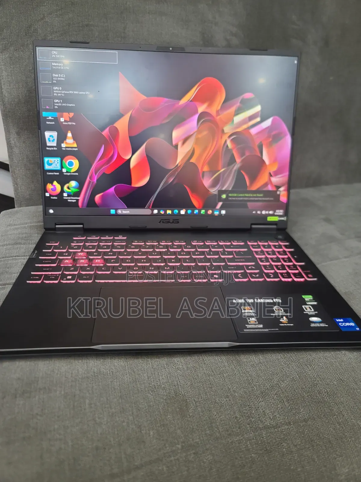 New Laptop Asus TUF Gaming F16 32GB Intel Core i7 SSD 1T