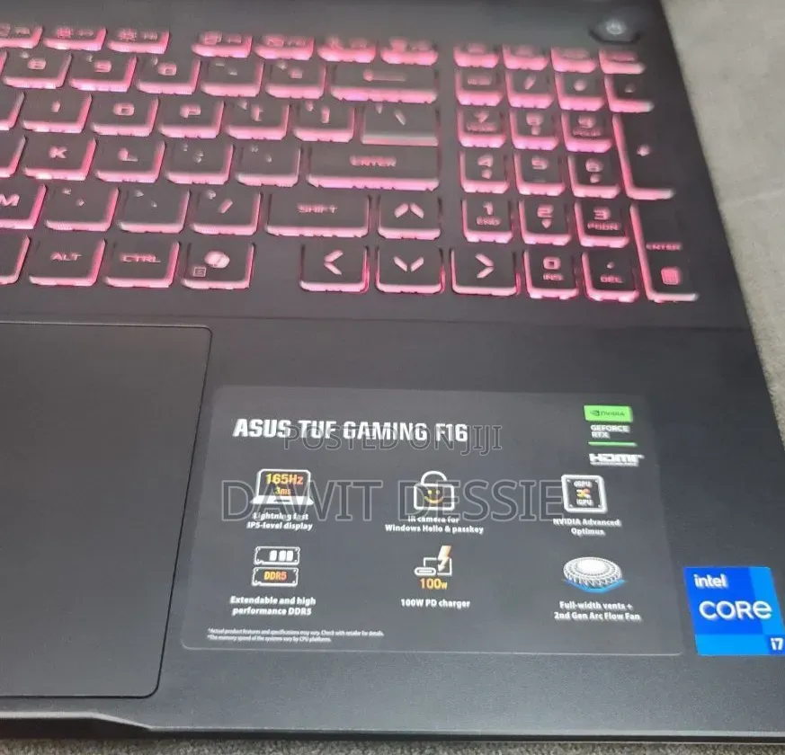 New Laptop Asus TUF Gaming F16 32GB Intel Core i7 SSD 1T