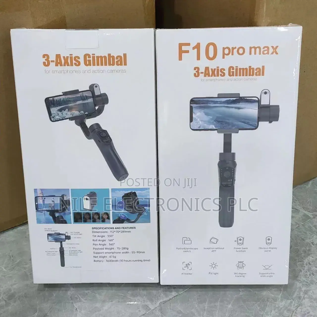 Original 3 Axis Gimbal F10 Pro Max Built-in User Interface Layout