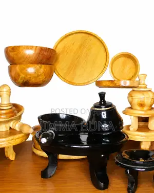 Handcrafted Ethiopian Coffee Ceremony Materials