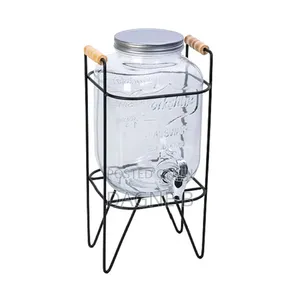 8-Liter Glass Beverage Dispenser የመጠጥ ማቅረቢያ ጃር