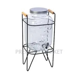 Beverage Dispenser 8-Liter Glass የመጠጥ ማቅረቢያ ጃር