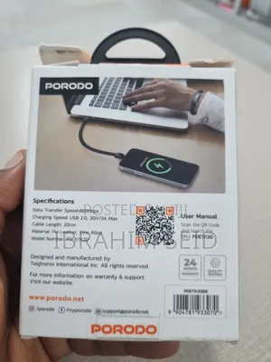 Porodo Usb-C to Usb-C Wristband Cable