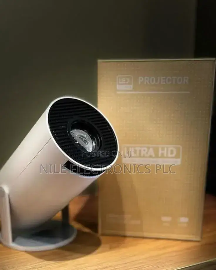 Smart Portable Mini Projector With Cylindrical Spotlights Style
