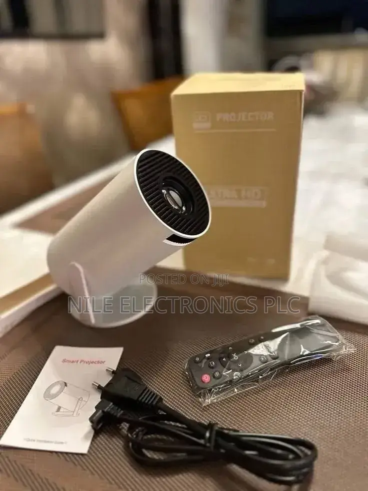 Smart Portable Mini Projector With Cylindrical Spotlights Style