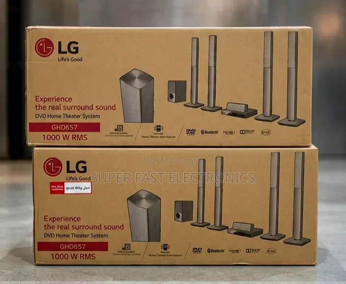 Lg Home Theater System – 5.1 Channel Surround Sound 1000w RMS DVD
