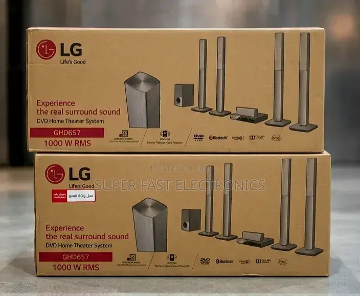 Lg Home Theater System – 5.1 Channel Surround Sound 1000w RMS DVD