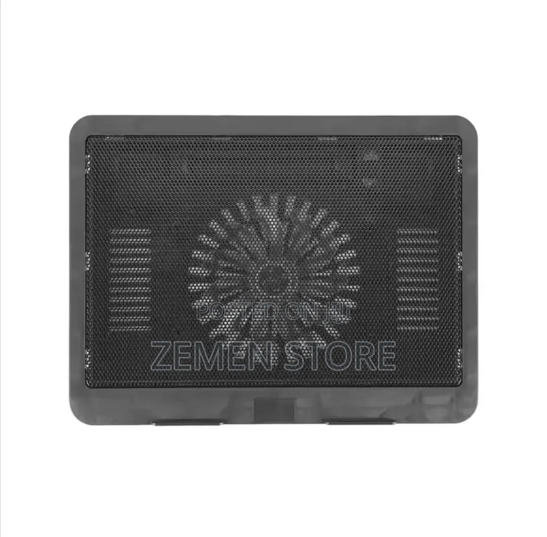 Ergonomic Laptop Cooling Pad Stand With Blue Led Light Fan