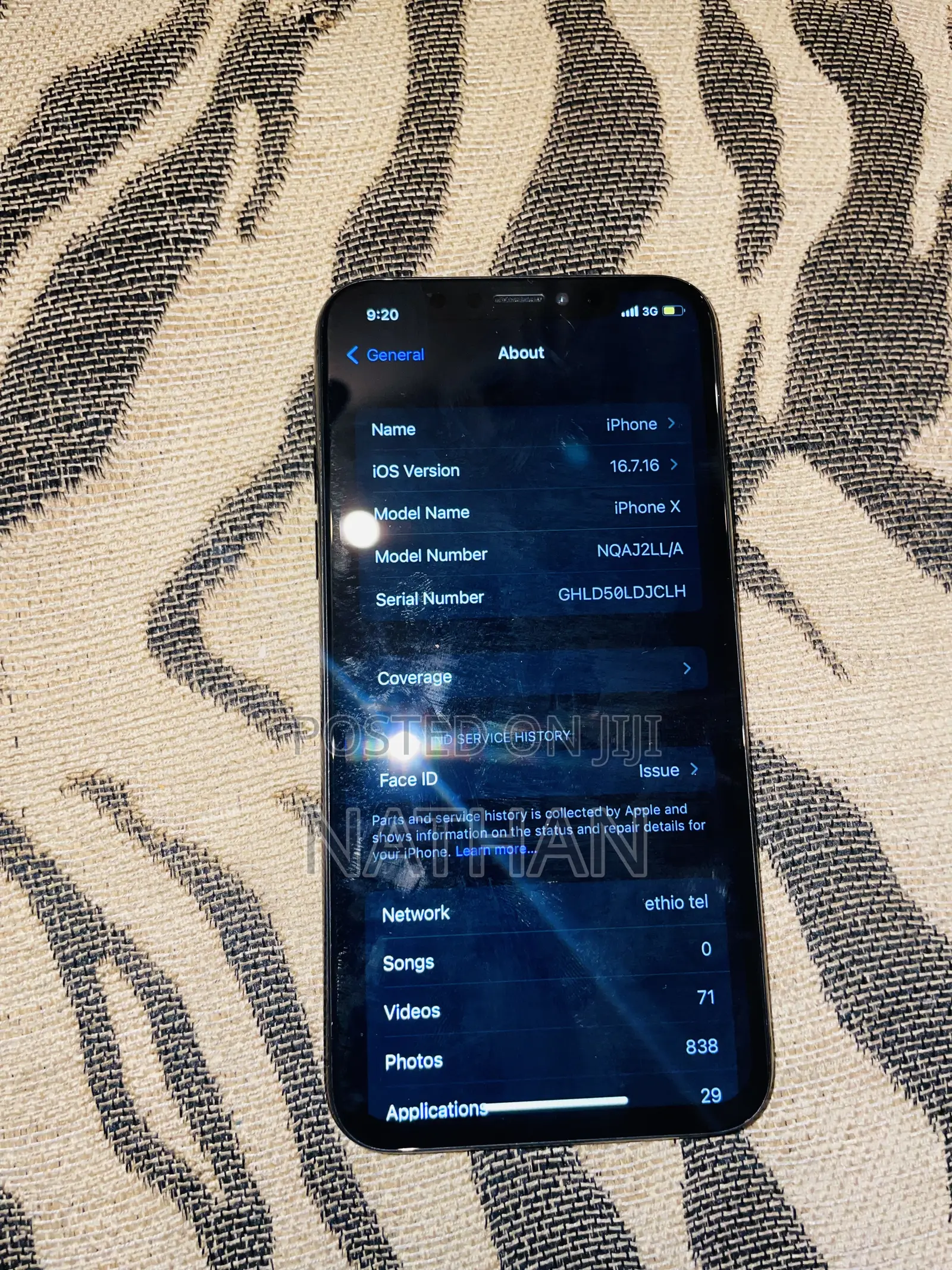 Apple iPhone X 64 GB Black