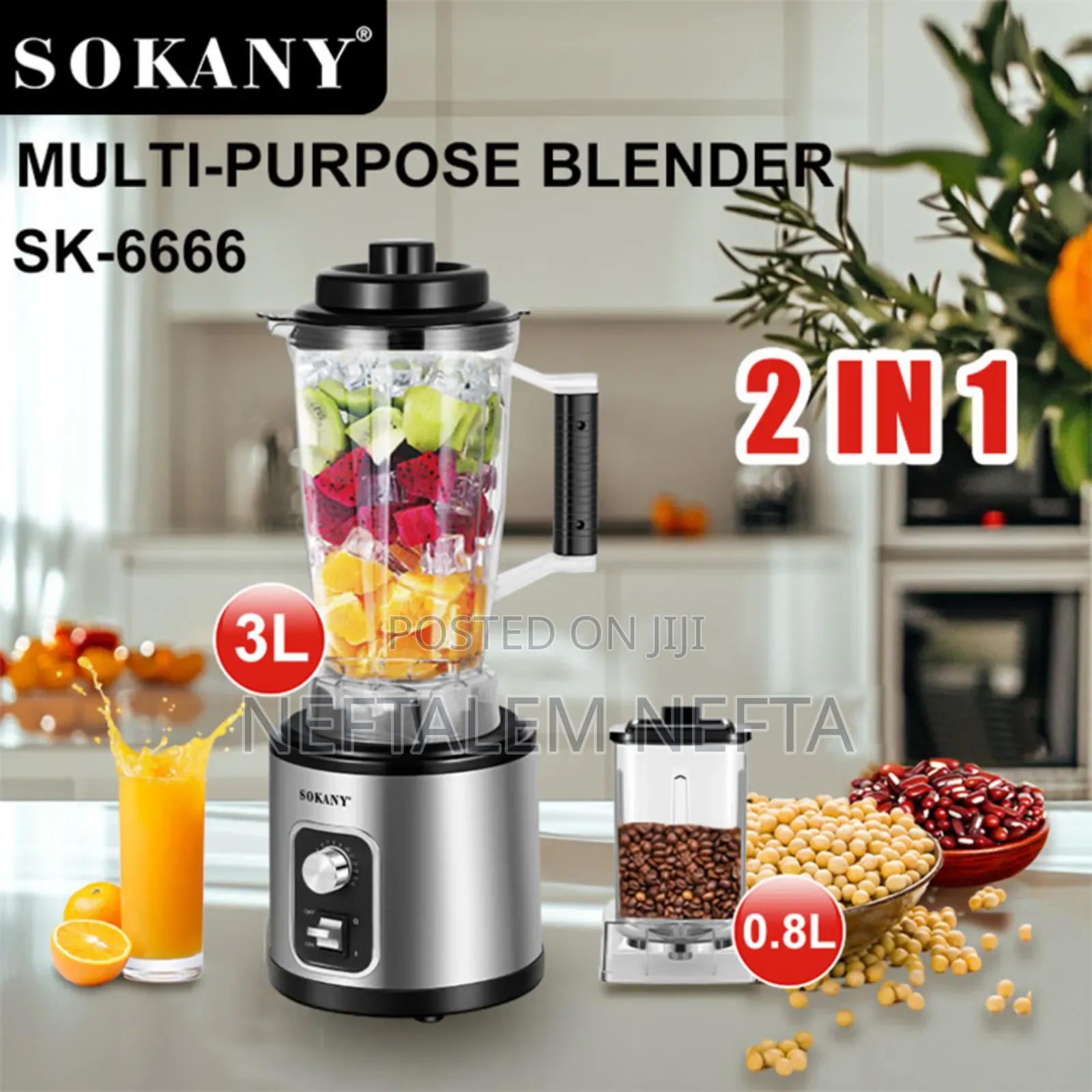 2in1sokany Multi-Purpose Blender