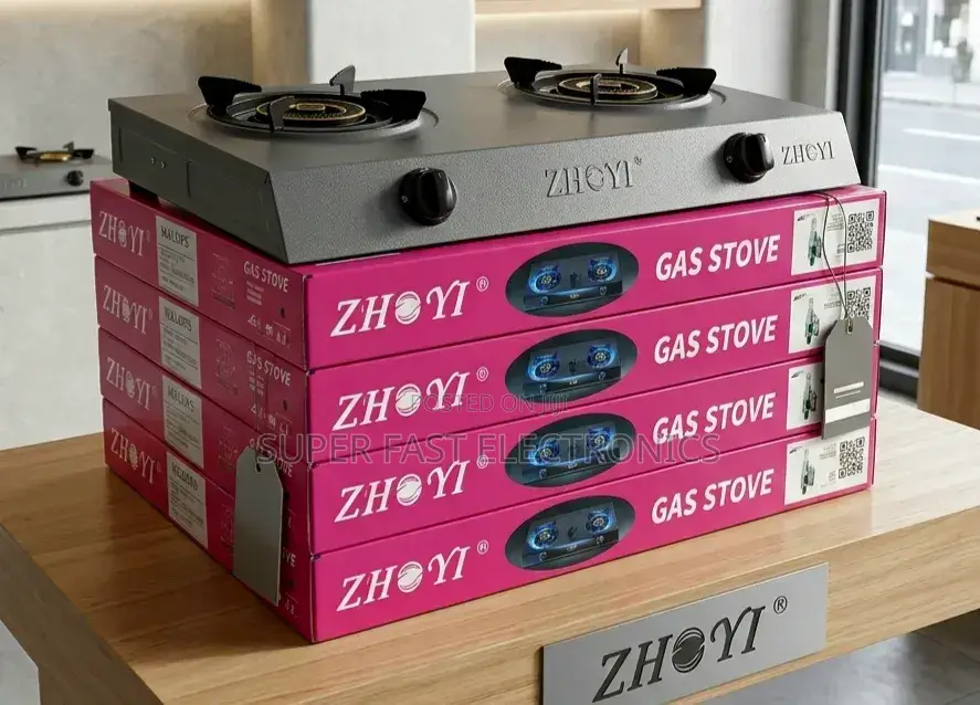 Zhoyi Gas Stove Double Burner Portable High-Efficiency Cooktop
