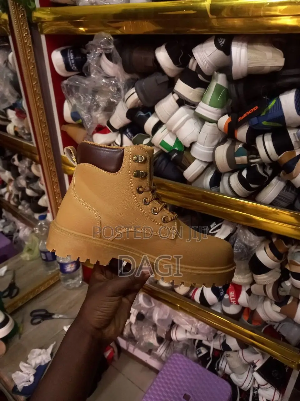 Orange Timberland Comfortable for Unisex