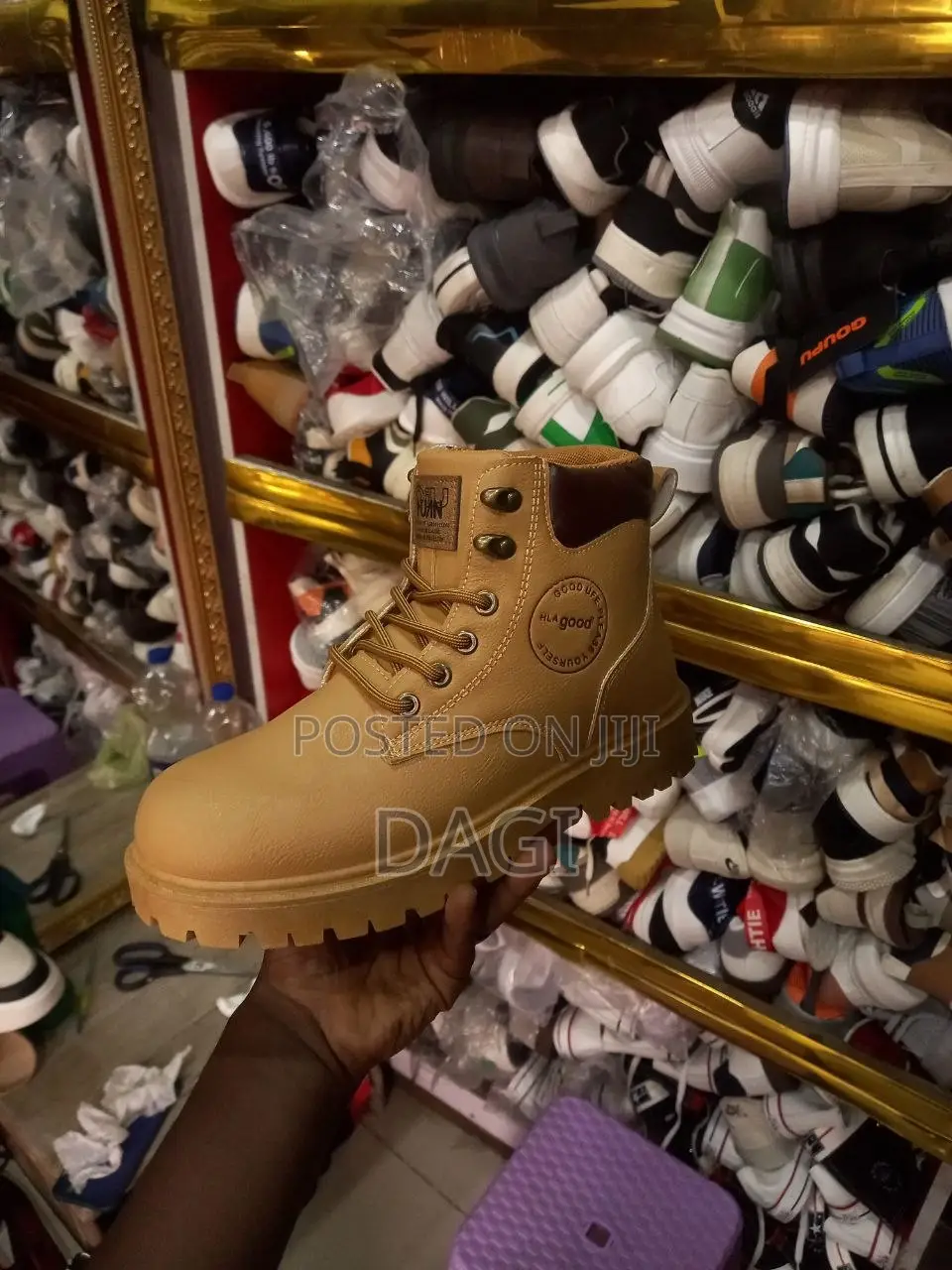 Orange Timberland Comfortable for Unisex