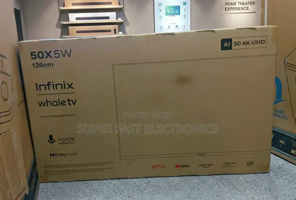 Infinix 50 Inch Tv Uhd Ai Smart Tv Powered by Whale 50x5w Tv