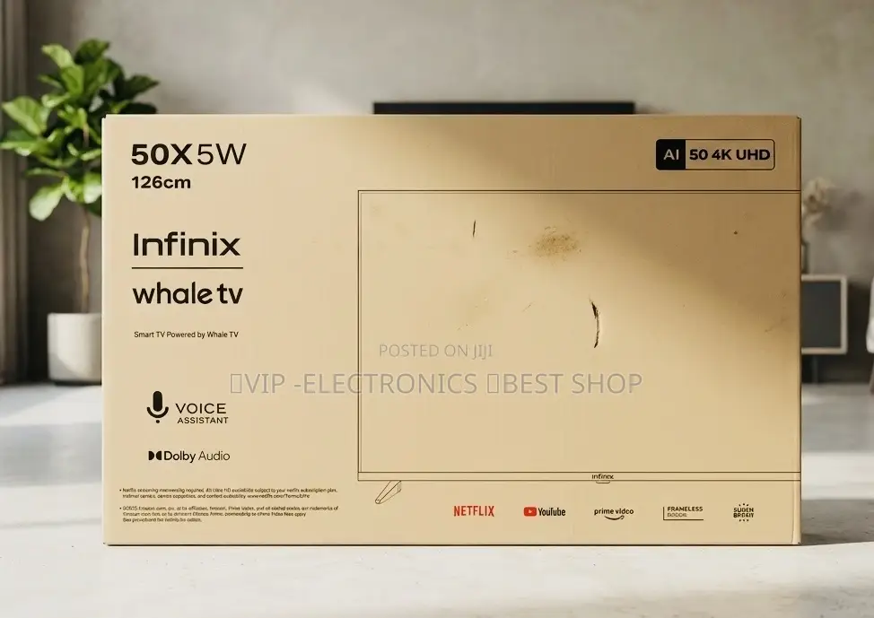 Infinix 50 Inch Tv Uhd Smart Tv (50x5w Infinix Whale Original Tv