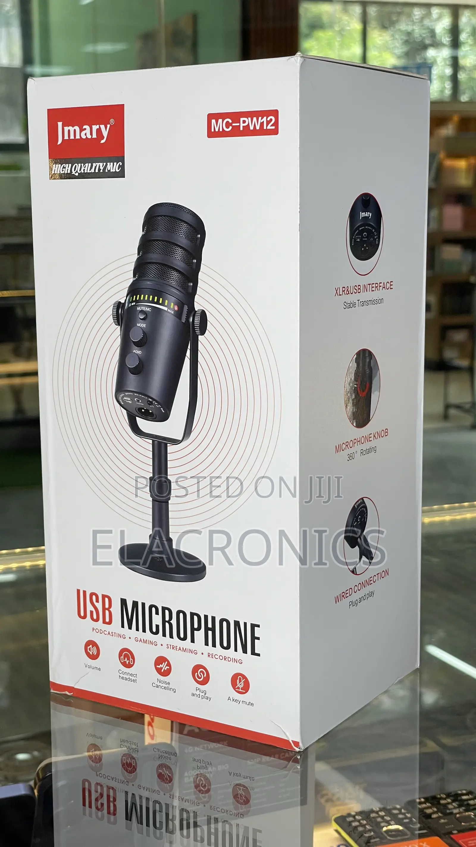 Condenser Mic (Podcast Microphone) Jmary Mc-Pw12