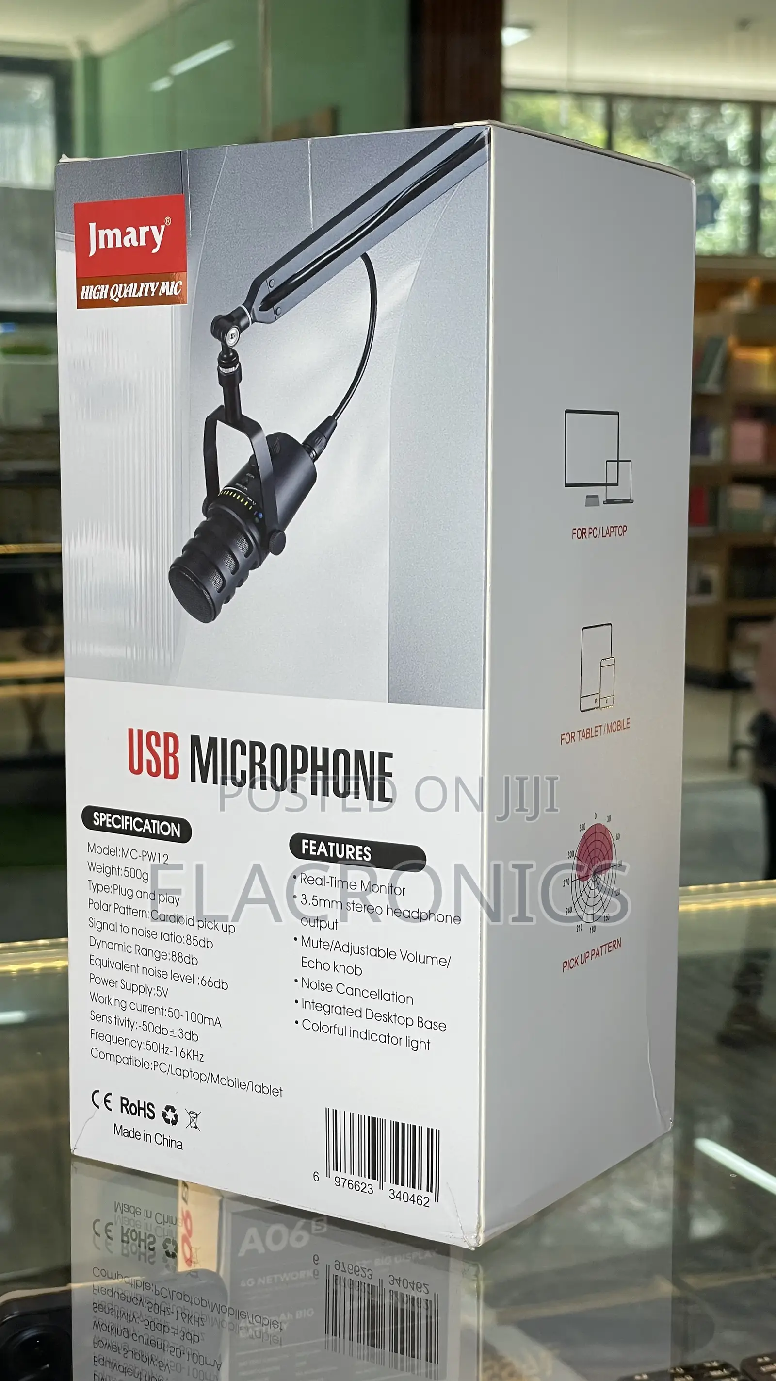 Condenser Mic (Podcast Microphone) Jmary Mc-Pw12